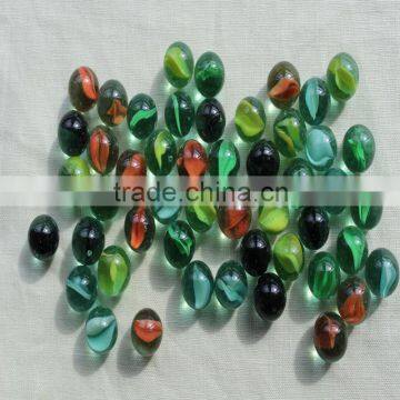 glass marbles with 3 petals normal quality