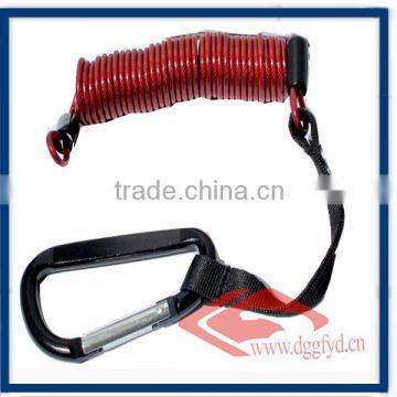 Spring Wire Rope With Snap Hook and Loop
