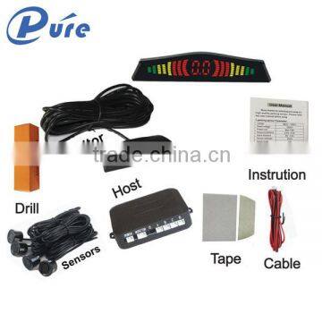 4 Sensor Parking Radar LED Reverse System 0-2M Detective Distance Reverse System Parking Sensor