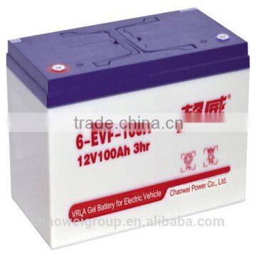 Advanced Direct Casting technical Deep cycle Silicone gel battery 12V110AH/5Hr for golf carts and electric bus