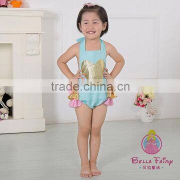 Wholesale Baby Romper With Pom Pom Trim, Girls Boutique Clothing,baby Costume photo-6