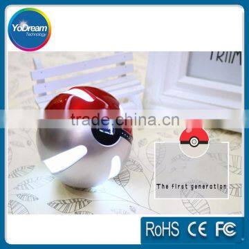 Pokemon ball 10000mAh power bank 2016 wholesale Elf Ball power bank charging phone battery charging ball power bank