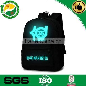 kid's backpack polyester noctilucous school bag