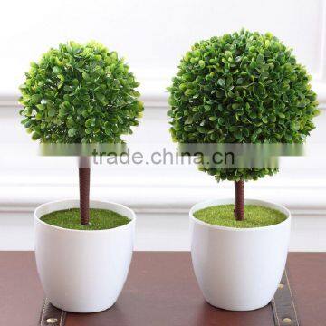 Artificial ball tree Crape Myrtle Trees Artificial Fake Plants Plastic Fabric Desk Table Decor Potted