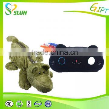 Good quality durable cheap plush pencil bag