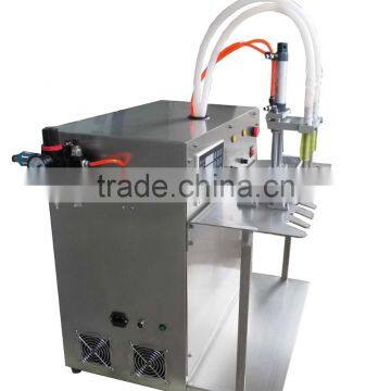Big Volume 17L Double Nozzles Spout Bag Filling Machine For Liquid Oil Milk photo-3