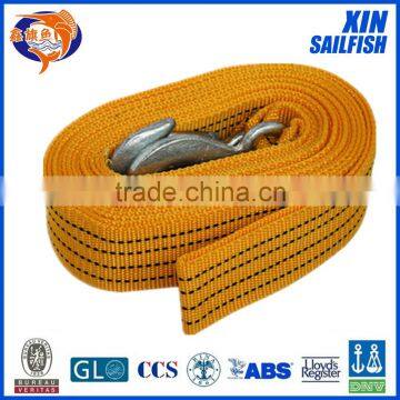 High quality tow rope and ratchet strap as emergency tool