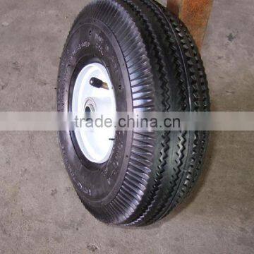 10 Inch 4.10/3.50-4 pu Foam Pneumatic Rubber Wheel Tire photo-5