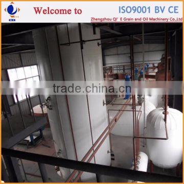 Continuous operation peanut seed oil refinery