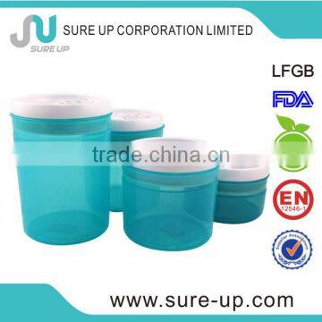 2014Hot sale pp plastic high quality tea canisters (RPUE)