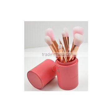 Luxury Rose Gold Pink Makeup Cosmetic Brushes photo-2