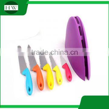 Kitchen Accessories Eco Plastic Egg Shell Flatware Knife Storage Rack Holder With 5 Knife photo-3