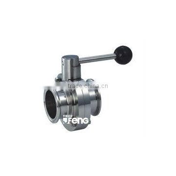 Sanitary quick-installed butterfly valve