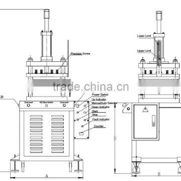 JULY Custom 50 Ton Hydraulic Shop Press for Manual