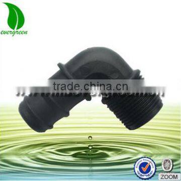 Drip pipe fittings plastic 90 degree 1 male 1 barb plastic elbow