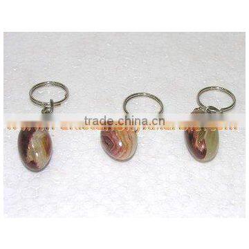 TOP PAKISTANI NATURAL STONE ONYX KEY CHAINS HANDICRAFTS photo-5
