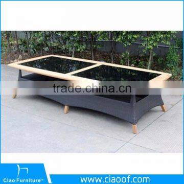 Tropical Style Aluminum Frame 10 Piece Dining Table photo-3