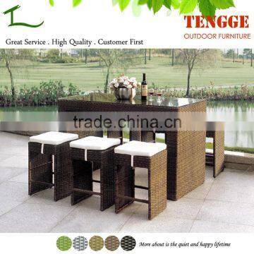 YH-8046 Most Popular Outdoor Wicker Bar Tables and Chairs for Sale photo-4