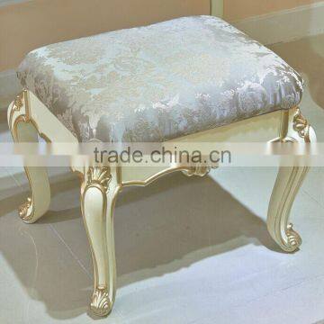 Palace Princess Desser and Stool, Wood Carved Dressing Table and Chair, European Bedroom Furniture Dresser Set (BF01-ML032) photo-2