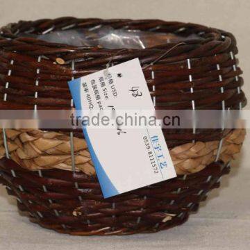 hotsale unpeeled wicker gardon basket outdoor wicker plant basket wicker plant pots
