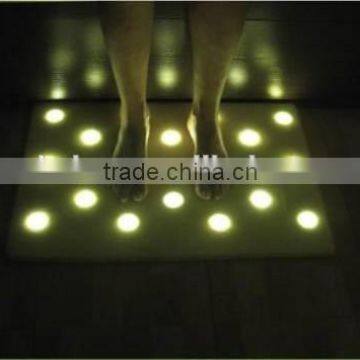 FACTORY PRICE LED LIGHTED FLOOR MAT,16 LED SOFT LIGHT ILLUMINATION IN THE DARK,emitting Carpets, Photographic Carpet photo-2