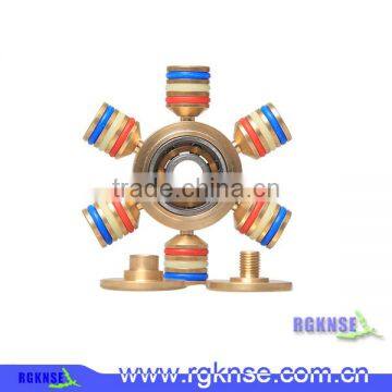 Wholesale Metal Fidget Spinner With 6 Caps Wind Spinner Toy High Speed Hand Spinner Anti Plseasure Adult Toy photo-2