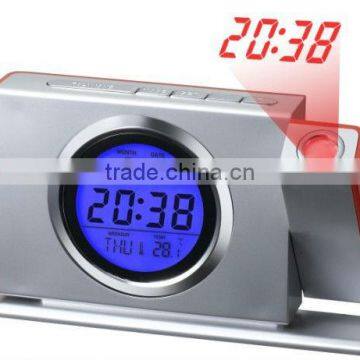 Promotional Projection Talking Alarm Clock with FM Radio