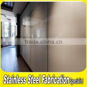 PVD Color Coating Stainless Steel Sheet Exterior Metal Wall Covering photo-4