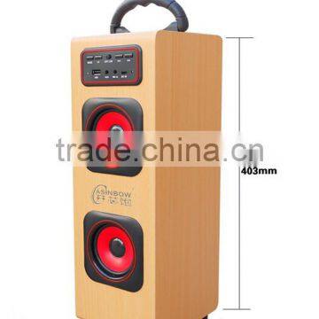 High Fidelity New Ratro Style Home Theatre Bluetooth Speaker Support TF Card With Microphone, Cube Wireless Loudspeaker For Sale photo-5