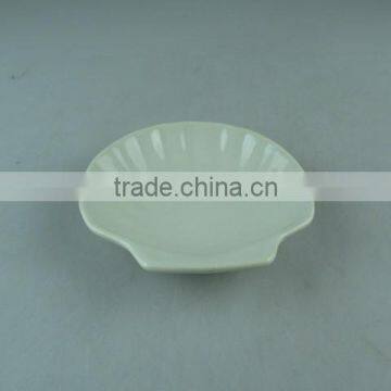 Wholesale Stock Ivory Porcelain Soap Dish Set Shell Shape photo-2