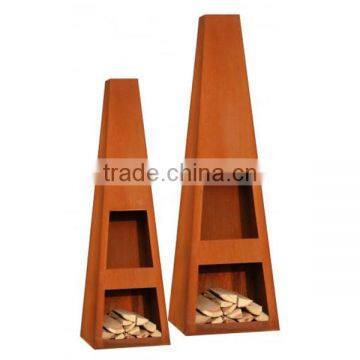 FO-9F01 Popular Corten Steel Outdoor Fireplace photo-2