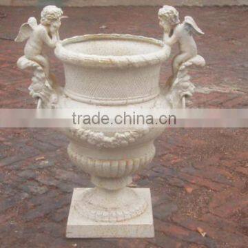 Trade Assurance Cast Iron Flower Pot Metal Type antique cast iron urns