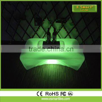 Coffee furniture 16 colors changing LED light bar table wholesale