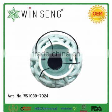 Creative Ceramic Hollow Lantern Candle Holder photo-2