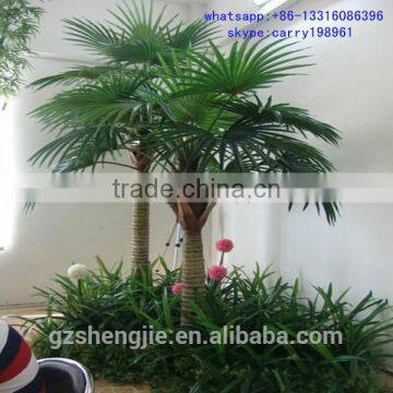 LXY081128 plastic palm tree indoor decoration artificial mini palm trees