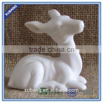 Mini Deer White Ceramic Deer Figurine photo-5