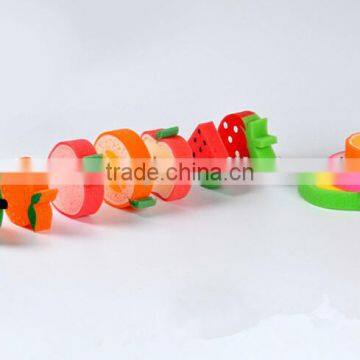 Candy Color Fruit Bath Sponge/apple Strawberry Shaped Cleaning Sponge / Sponge Scourer Could be Printed Logo photo-3