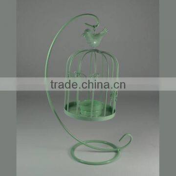 Metal Birdcage Tealight Holder With Stand photo-2