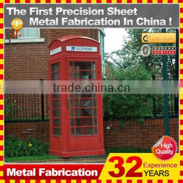 Free standing waterproof antique telephone booth for sale