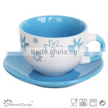 2016 wholesale cute cup&saucer stoneware cute cup and saucer