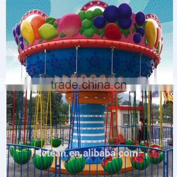 Outdoor China amusement rides kids swing chair watermelon flying chair for sale LT-7032A