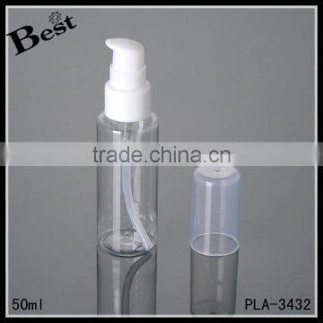 Best Sellers Clear 50ml Pet Bottle Pump Cosmetic Skin Care Lotion Serum Cream Plastic Bottle Pet Wholesale photo-2