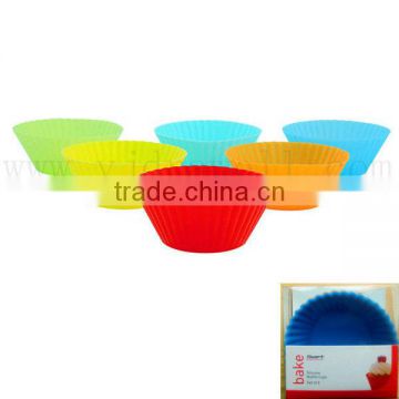 SS4001 Set of 6 Silicone muffin cups/Cake Tools