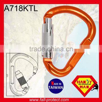 HMS Type Rock Mountaineer Climbing 22KN Aluminum Carabiner For Rescue photo-4