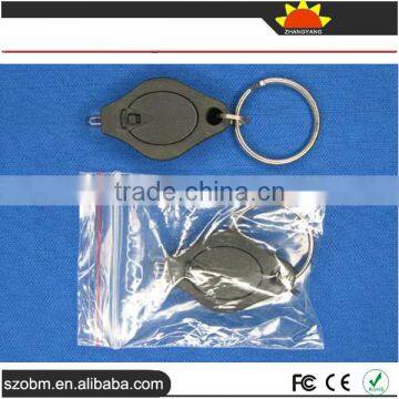 Small Portable Gift Keychain Plastic OEM White Light LED Keychain photo-4