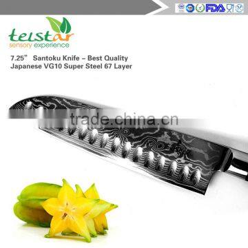 Damascus High Carbon Japanese VG10 Professional 7.25" Santoku Knife Classic Waives 67 Layers photo-2