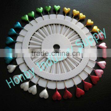 wheel packing 55mm decorative heart head islamic favors pin