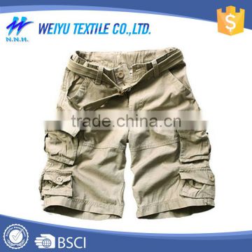 Customized twill cotton men cargo shorts plus size