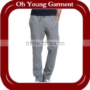 whosale light grey/black cotton jogger pants for men