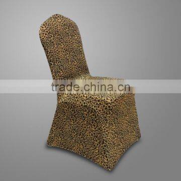 Fashionable Animal Print Leopard Print Spandex Strecth Eextend Chair Cover for Wedding Decoration Party Decoration photo-2